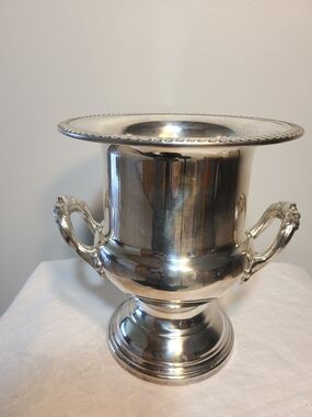 Vintage Silver Two-Handle Champagne Cooler